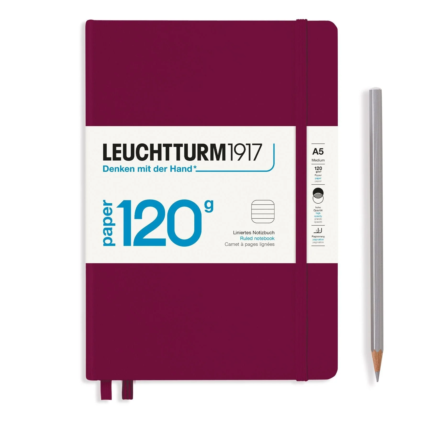 Carnet LEUCHTTURM1917 Edition 120G - A5 - Hardcover - Ligné - Port Red
