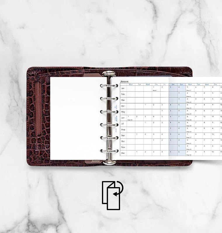 Recharge agenda FILOFAX 2026 - Pocket - Planning annuel horizontal (anglais) – Image 4