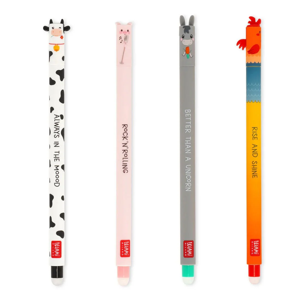 Set de 4 stylos LEGAMI à encre gel effaçable - Farm Sweet Farm – Image 2